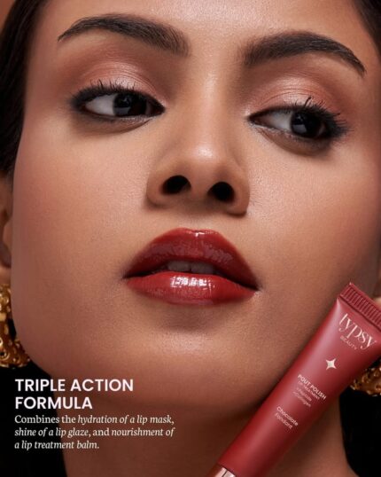 Pout Polish Lip Treatment Balm Peptide + Collagen Shade : Coconut Crumble