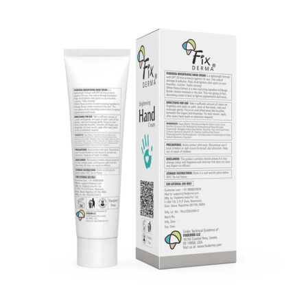Fixderma Brightening Hand Cream | 12-Hr Nourishment With SPF 50 Protection For Hands