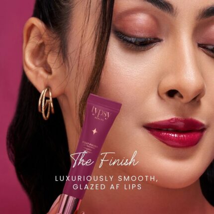 Pout Polish Lip Treatment Balm Peptide + Collagen Shade: Raspberry Lollipop