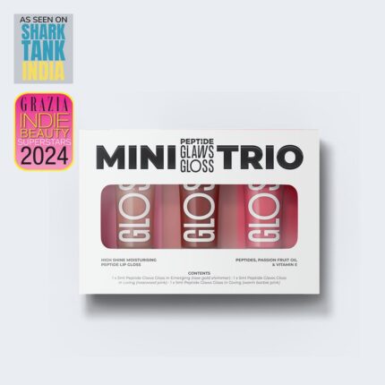 Mini Peptide Glaws Gloss Trio  Shades : Living, Giving, Emerging