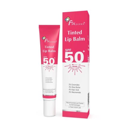 Fixderma Tinted Lip Balm SPF 50+ | Best Tinted Lip Balm for Dry Lips with SPF 50+