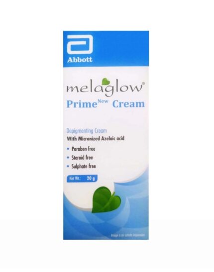 Melaglow Prime Depigmenting Cream: •Reduces Pigmentation •Brightens Skin •Improves Texture