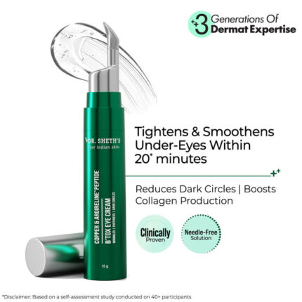 Dr Sheth Copper & Argireline® Peptide B'tox Eye Cream - 15g